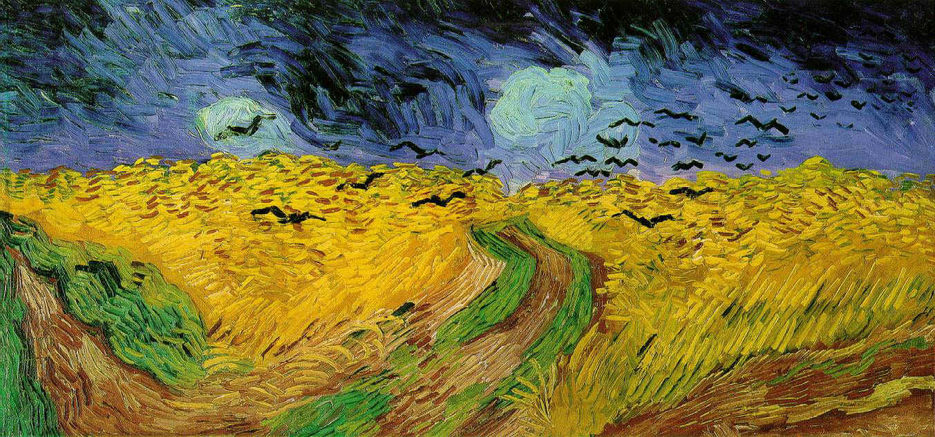Wheat Field Under Threatening Skies by Van Gogh