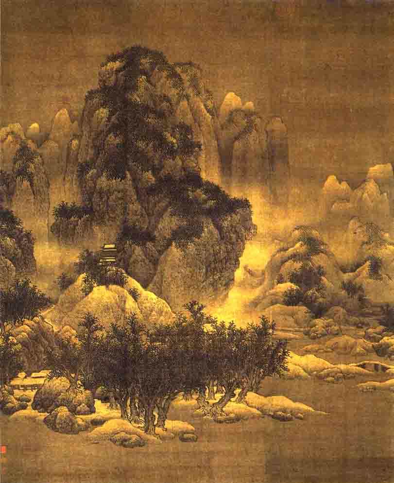 Landscape of the Snowy Forest, Fan Kuan