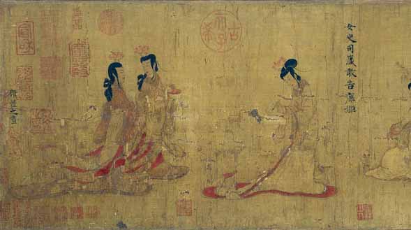 The Admonitions of the Instructress to the Court Ladies, Gu Kaizhi(about 345-406)