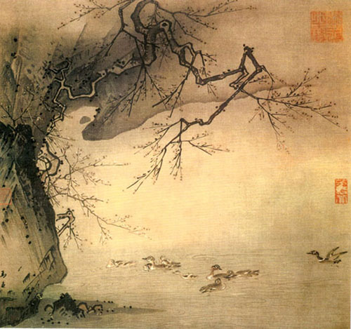 Plums, Stones, Steams and Birds,  Ma Yuan